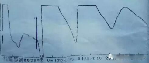 冲闪法测试故障波形 故障距离289米